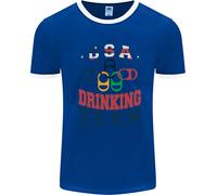 USA Bere Squadra Divertente Bachelor Party Birra Uomo Ringer