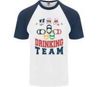 USA Bere Squadra Divertente Bachelor Party Birra Uomo S/S Baseball T-Shirt