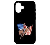 USA Cavaliere americano del Texas Custodia per iPhone 16