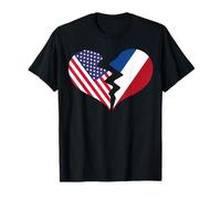 USA e Paesi Bassi Cuore Spezzato Amore Internazionale Maglietta