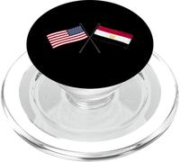 USA Egitto attraversato bandiere americane amicizia egiziana PopSockets PopGrip per MagSafe