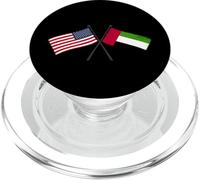 USA Emirati Arabi Uniti Bandiere incrociate Amicizia degli Emirati Americani PopSockets PopGrip per MagSafe