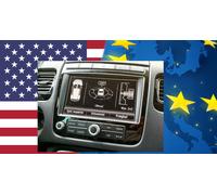 USA Europa conversione RNS 850 VW touareg Navigation,conversion America EU ma...
