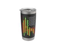 USA Flag Trading di criptovalute - Crypto Trader Patriotic Bicchiere termico in acciaio inox doppia parete