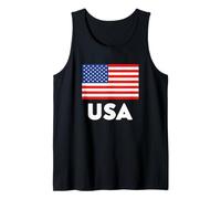 USA Flag United States Blue Red And White Canotta