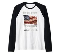 USA Flag We The People No Kings in America Maglia con Maniche Raglan