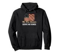 USA Flag We The People Serve No Kings Felpa con Cappuccio