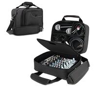 USA Gear Custodia Compatta per Mixer Audio DJ - Borsa per Mixer con Scomparto Personalizzato per Cavi e Microfoni, 27,94 x 20,32 x 6,35 CM Compatibile con Behringer Xenyx, Aveek 4/5 Channel, Bomge 4