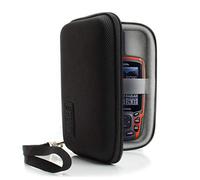 USA Gear Custodia da Viaggio per Elettronica - Custodia Rigida con Cerniera da 16,5 cm con Tasca per Accessori - Organizer per Caricabatterie, Organizer per Accessori, Cavo e altro - Nero
