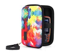 USA Gear Custodia da Viaggio per Elettronica - Custodia Rigida con Cerniera da 16,5 cm con Tasca per Accessori - Organizer per Caricabatterie, Organizer per Accessori, Cavo e altro - Geometrico
