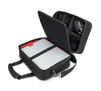 USA Gear Custodia per Console di Gioco - Compatibile con Nintendo Switch e Switch OLED con Accessori e Scomparto per Giochi Personalizzati per Controller Gamecube, Adattatore, Controller Pro - Nero