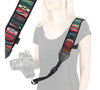 USA Gear Tracolla da Spalle Fotocamere Digitali Confortevole con Strap in Neoprene con Imbottito e Tasche per Accessori - Perfetto con Canon 1300D, 100D, 750D, 700D / Nikon D3300, D3200, D5300