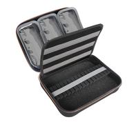 USA Gear XL Custodia per Freccette Semirigida - Custodia da Trasporto per Freccette (15), Punte per Freccette, Aste per Freccette, Alette per Freccette e Altri Accessori per Freccette - (Nero)