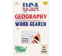 USA Geography Word Search Puzzle Book: Word Searches with Easy to Read Print about USA Geography | Large Print | 6x9 inches, 125 Pages | 100 Puzzles ... | Full Page Puzzles | Relaxation and Recharge