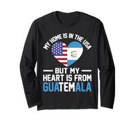 USA Guatemala Roots My Heart Belongs to Guatemala Shirt Maglia a Manica