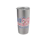 USA il mio Paese Bicchiere termico in acciaio inox doppia parete
