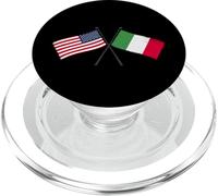 USA Italia Bandiere incrociate Amicizia italiana americana PopSockets PopGrip per MagSafe