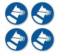 Usa la museruola per cani - segno di obbligo - conforme a DIN EN ISO 7010 / ASR A1.3