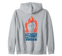 USA la Tua Voce - Empowerment Femminista Retro Design Felpa con Cappuccio