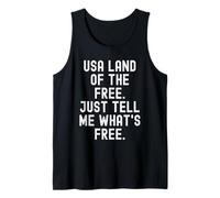 USA Land of The Free Dimmi Cosa è Gratis Canotta