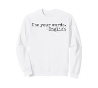 USA Le tue Parole Divertente Insegnante di Inglese Felpa
