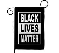 USA Made Black Lives Matter I Cant Breathe BLM Double-Sided Lawn Decoration Gift House Garden Yard Banner Revolution Movement Equality Social, Thick Fabric, Small Flag Only