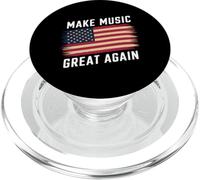 USA Music Lover Citazioni divertenti musicisti rendono la musica grande di nuovo PopSockets PopGrip per MagSafe