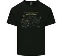USA National Parks Escursioni Trekking Passeggio Uomo Cotone T-Shirt