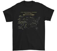 USA National Parks Escursioni Trekking Passeggio Uomo T-Shirt 100% Cotone