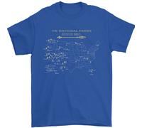 USA National Parks Escursioni Trekking Passeggio Uomo T-Shirt 100% Cotone