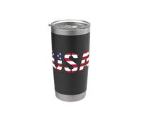USA nei colori della bandiera americana Bicchiere termico in acciaio inox doppia parete