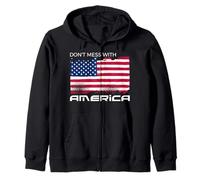 USA Patriotic - American Flag Freedom - Pride Stati Uniti Felpa con Cappuccio