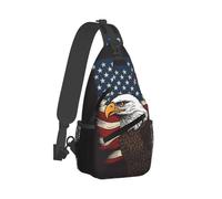 Usa Patriotic Eagle With American Flag Donna Uomo Borsa Monospalla Antifurto Borsas A Spalla Casual Borsa A Tracolla Per Viaggio Ciclismo Sportiva Treeking