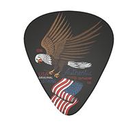 Usa Patriotic Eagle With American Flag Plettri per chitarra - Accessori per chitarra - Plettri per chitarra acustica, chitarra elettrica, basso per uomo donna Chitarrista professionista, musicisti e