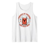 USA Patriotic Powered by Freedom Cold Beer, 4 luglio Canotta