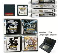 USA Pokémon Black and White 1 2 Carte combinate con scatola e cassetta, cartuccia di gioco Pokémon per DS, NDS, 3DS, senza istruzioni