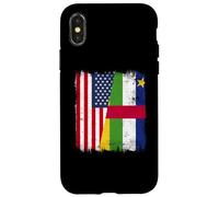 USA Repubblica Centrafricana Mezza bandiera American CAR Roots Custodia per iPhone X/XS