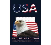 USA Search Puzzle Book Related To The: Word Searches with Easy to Read Print about United States, USA, America| and More | 6x9 inches, 110 pages | 50+ ... Gift for Vacations, Holidays and Free Times