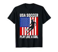 USA Soccer Gioca come una ragazza Passion Pride Maglietta