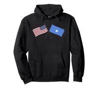 USA Somalia Attraversato Bandiere American Somali Heritage Felpa con Cappuccio