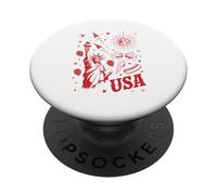 USA Statua Della Libertà Retro Party Icons backprint PopSockets PopGrip Adesivo
