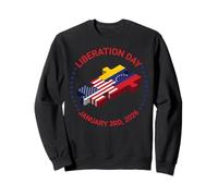 USA Venezuela Puzzle Unity Liberation Day 3 gennaio 2026 Felpa