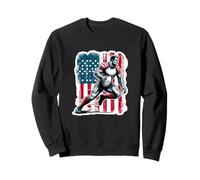 USA Vintage America Banner Fan Stati Uniti Bandiera Retro Felpa