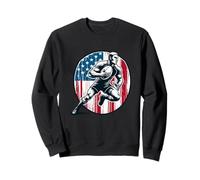 USA Vintage America Banner Fan Stati Uniti Bandiera Retro Felpa