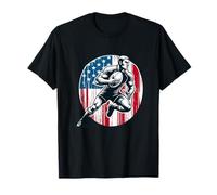 USA Vintage America Banner Fan Stati Uniti Bandiera Retro Maglietta