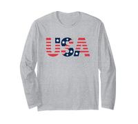 USA Vintage American Pride Retro Throwback Patriotic Maglia a Manica