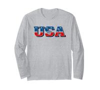 USA Vintage American Pride Retro Throwback Patriotic Maglia a Manica