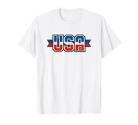 USA Vintage American Pride Retro Throwback Patriotic Maglietta