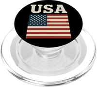 USA Vintage Bandiera Americana Rustica USA Bold Retro PopSockets PopGrip per MagSafe