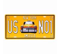 USA Vintage Metallo Latta Segni Route 66 Auto Numero Targa Placca Poster Asta